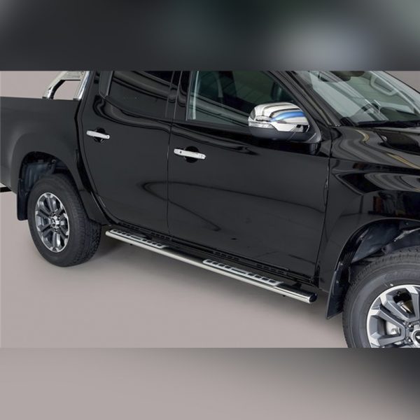 MARCHE-PIEDS DSP INOX SUR MITSUBISHI L200 2019+ (DOUBLE CAB)