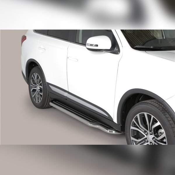 MARCHE-PIEDS INOX TUBE P181 SUR MITSUBISHI OUTLANDER 2015-2019