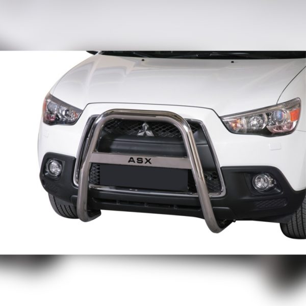 PARE-BUFFLE HAUT INOX AVEC BARRE SUR MITSUBISHI ASX 2010-2011