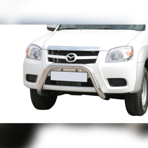 PARE-BUFFLE HOMOLOGUÉ INOX SUR MAZDA BT50 DOUBLE CAB 2009-2012