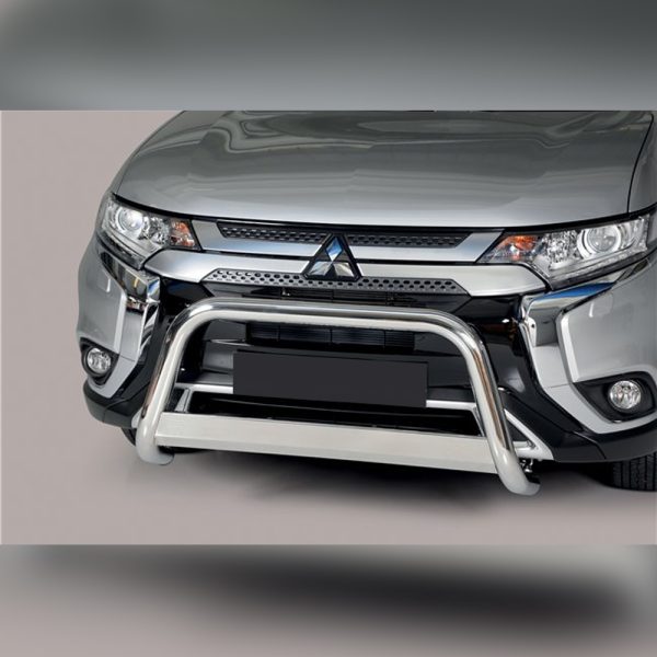 PARE-BUFFLE INOX HOMOLOGUÉ AVEC BARRE SUR MITSUBISHI OUTLANDER 2020+