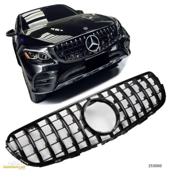 Calandre Sport tout noir pour Mercedes X253 classe Glc Look Panamericana