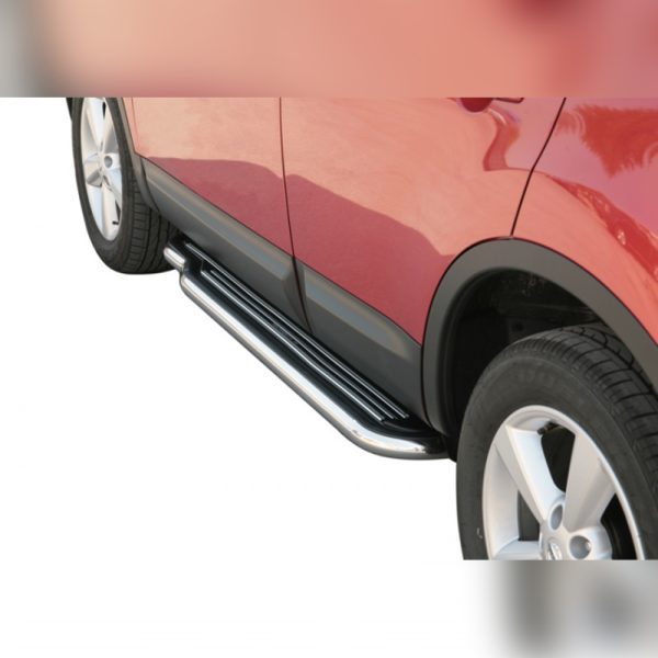 MARCHE-PIEDS INOX TUBE P181 SUR NISSAN QASHQAI 2007-2010