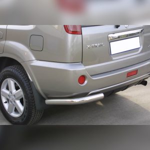 PROTECTION COIN ARRIERE INOX SUR NISSAN X-TRAIL 2004-2007