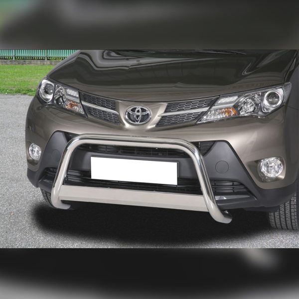 PARE-BUFFLE HOMOLOGUÉ INOX AVEC BARRE SUR TOYOTA RAV4 2013-2015