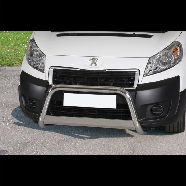 PARE-BUFFLE INOX AVEC BARRE SUR PEUGEOT EXPER 2006+