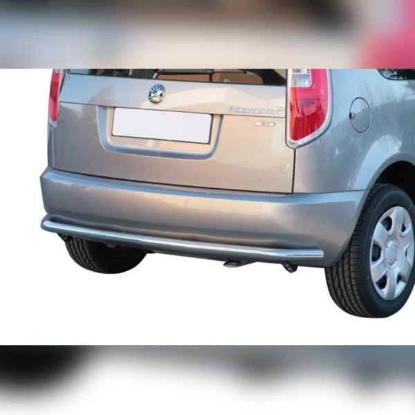 PROTECTION ARRIERE INOX SUR SKODA ROOMSTER 2007-2015