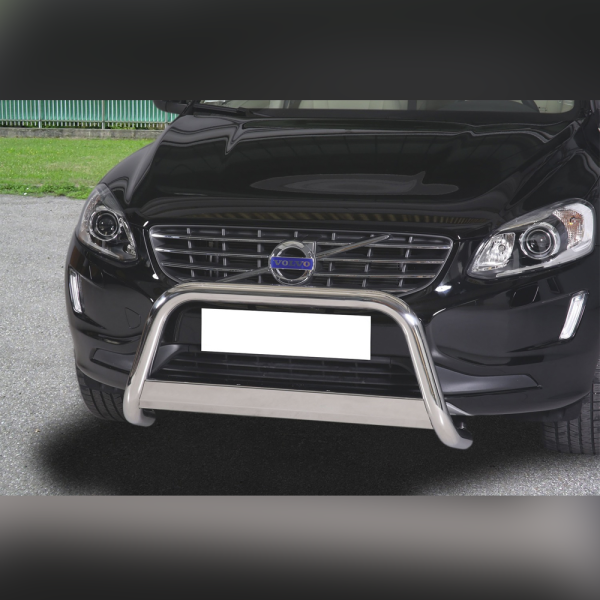 PARE-BUFFLE INOX HOMOLOGUÉ AVEC BARRE SUR VOLVO XC60 2014-2017