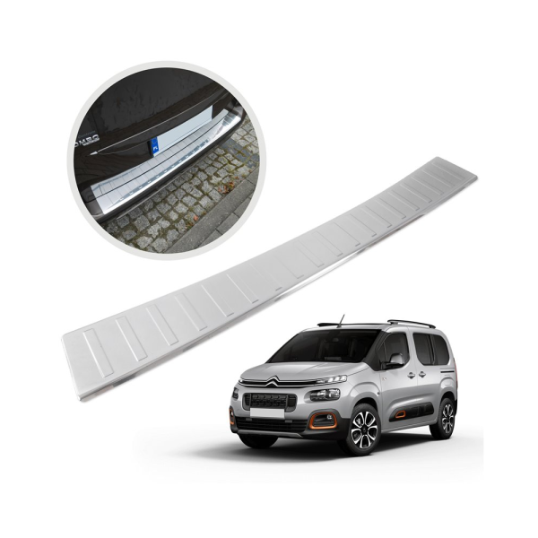 PROTECTION DE SEUIL DE COFFRE (CHROME) SUR CITROEN BERLINGO 2018+