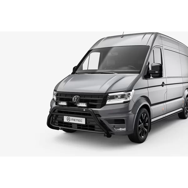 Bull Bar MAN TGE Ø70mm Black – Homologated Inox