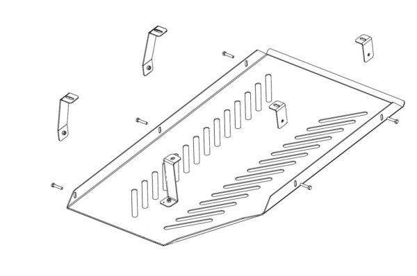 Fuel Tank Skid Plate MAN TGE 2018–2021 Aluminum