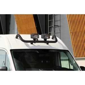 Roof Bar MAN TGE H3 Black Ø60mm – Adjustable Light Clamps