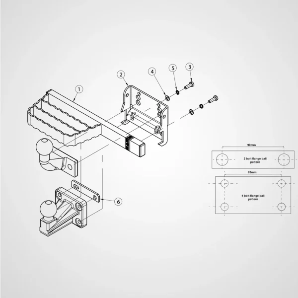 Side Step MAN TGE 2017+ Inox for Tow Hitch - Image 3